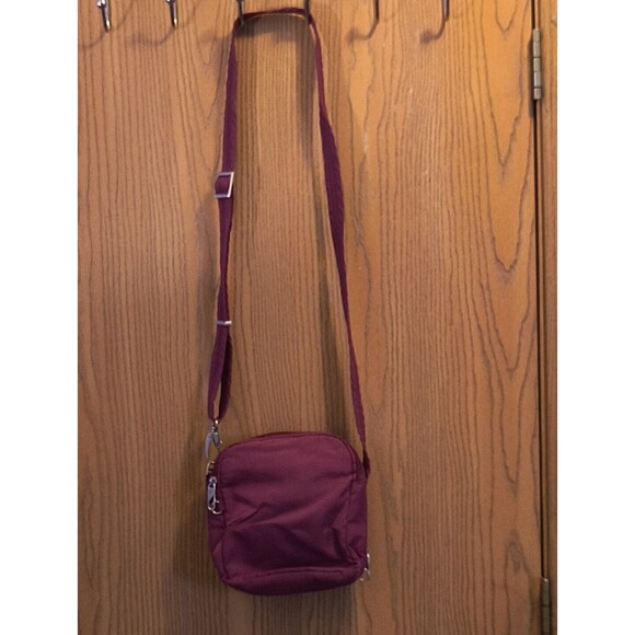 Travelon Women's Anti-Theft Small Crossbody Bag Burgundy Red - Picture 5 of 8
